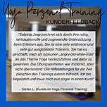 Feedback Stefan L. (Kunde Yoga Personal Training)